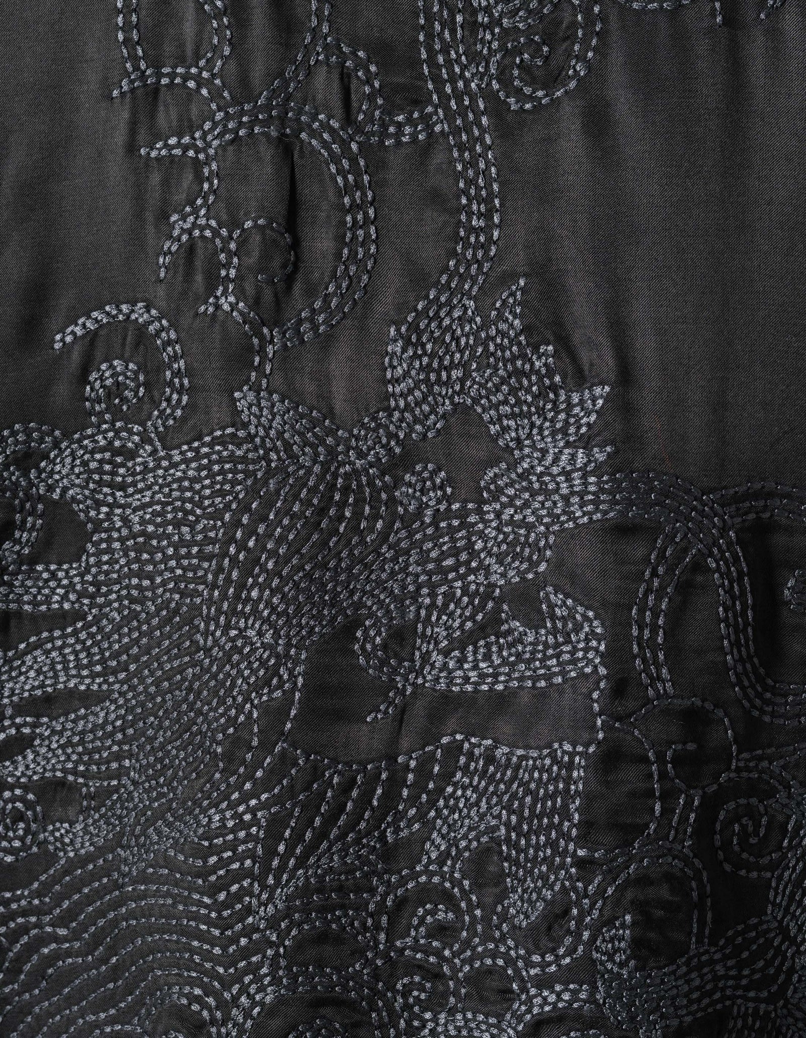 7365 Ascending Dragon Cupro Shirt Black