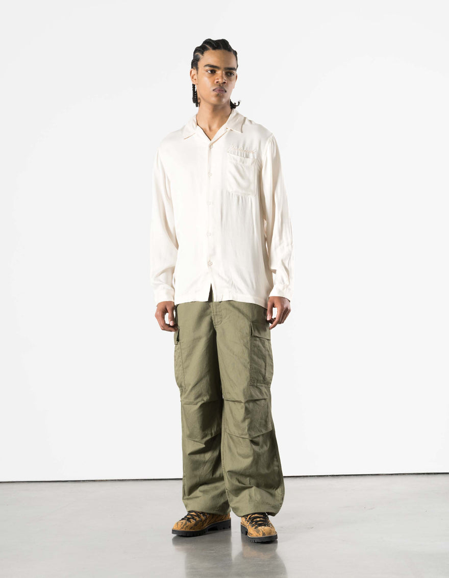 7365 Ascending Dragon Cupro Shirt Ecru