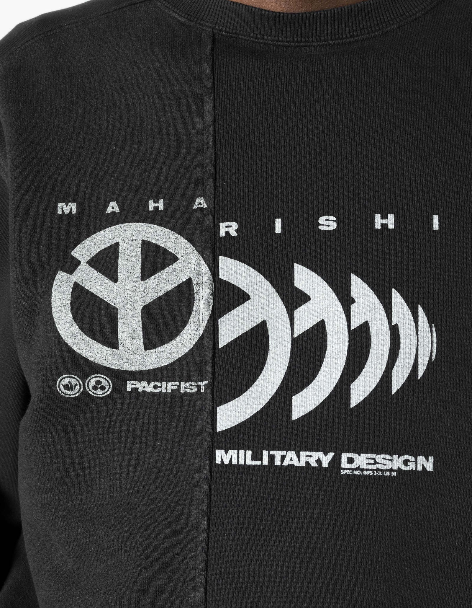 7366 Maha Peace Rally Crew Sweat Black