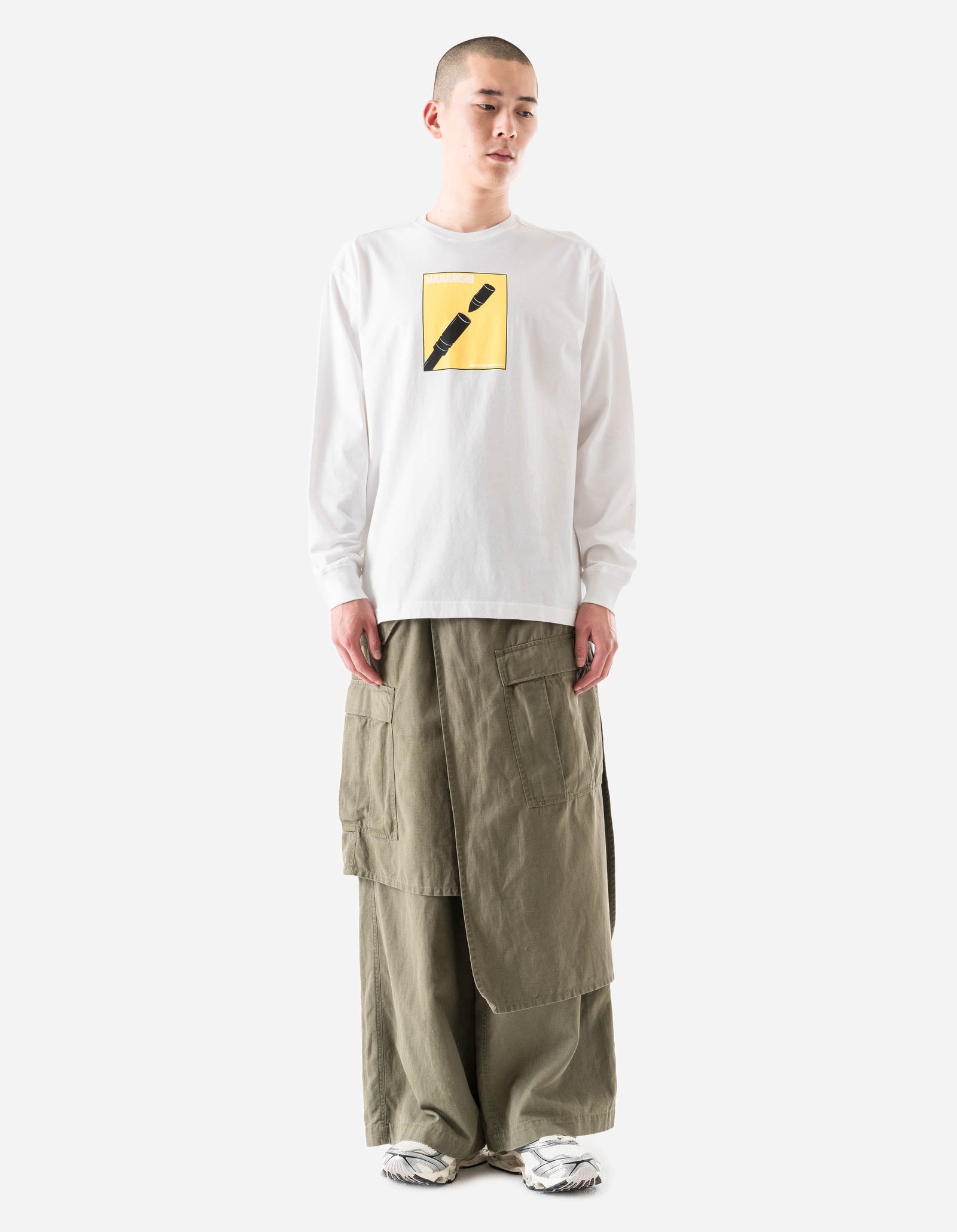 7371 Pacifist L/S T-Shirt White