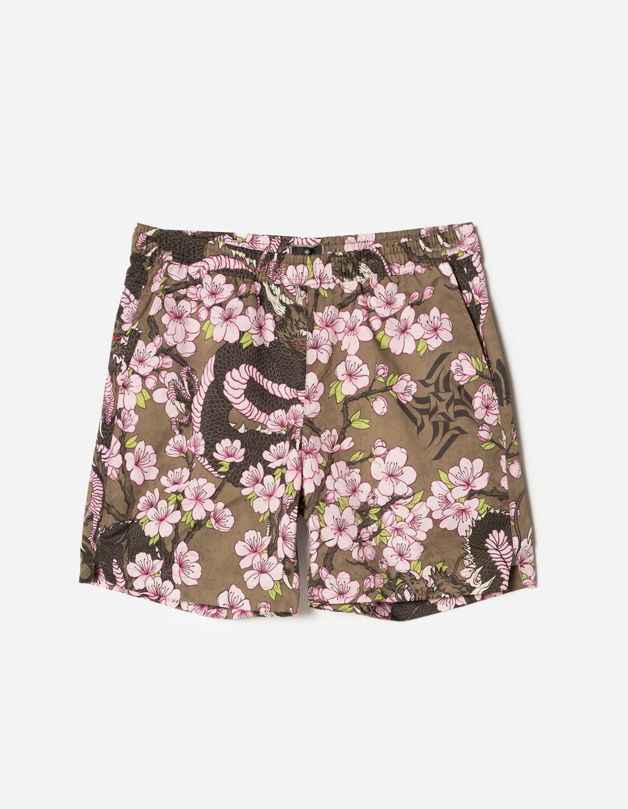 7379 Sakura Serenity Swim Shorts Olive