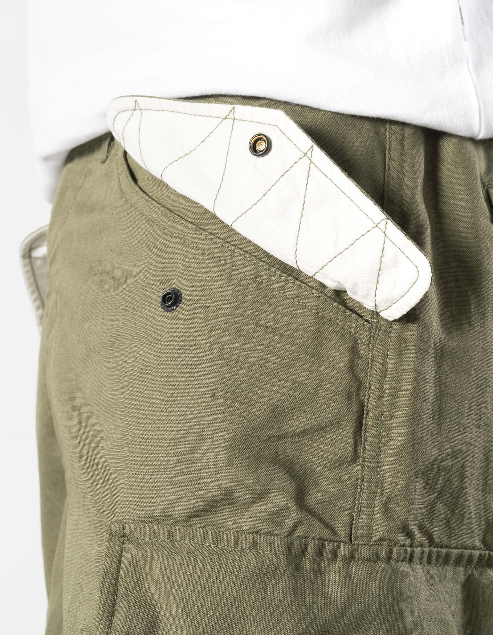 7400 Hemp M65 Cargo Pants Olive OG-107F