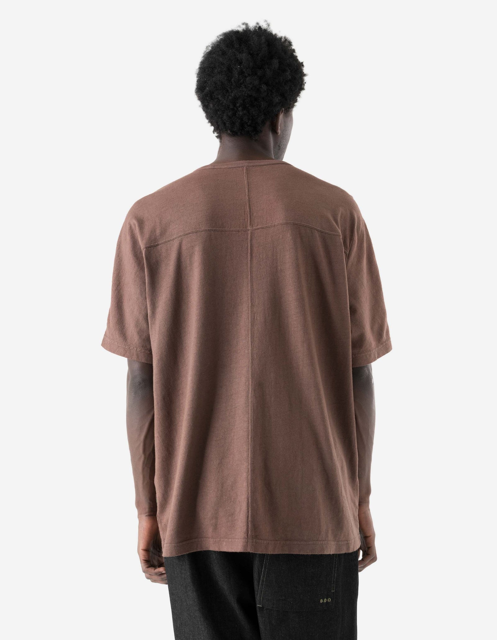 5234 Hemp Cross Loose T-Shirt Earth Brown