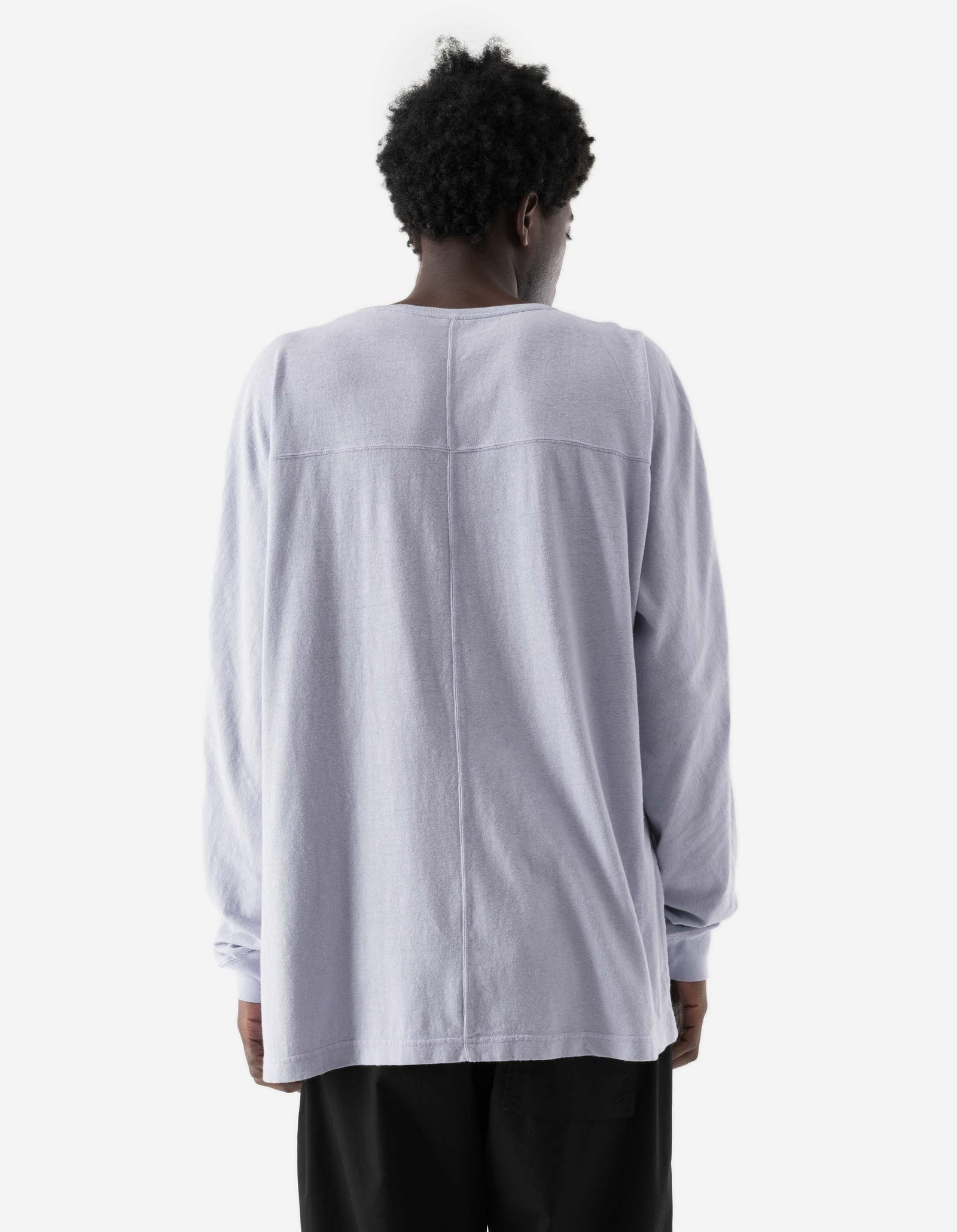 5245 Hemp Cross Loose L/S T-Shirt Lavender