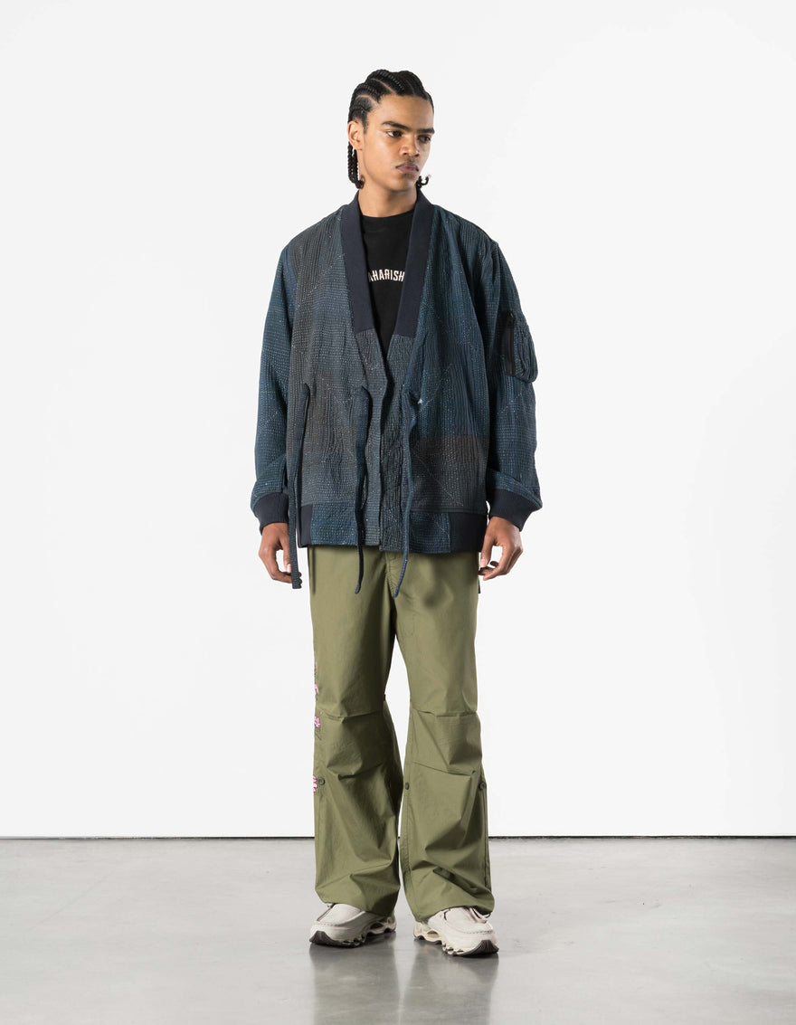 7186 Upcycled MA-1 Kimono Navy