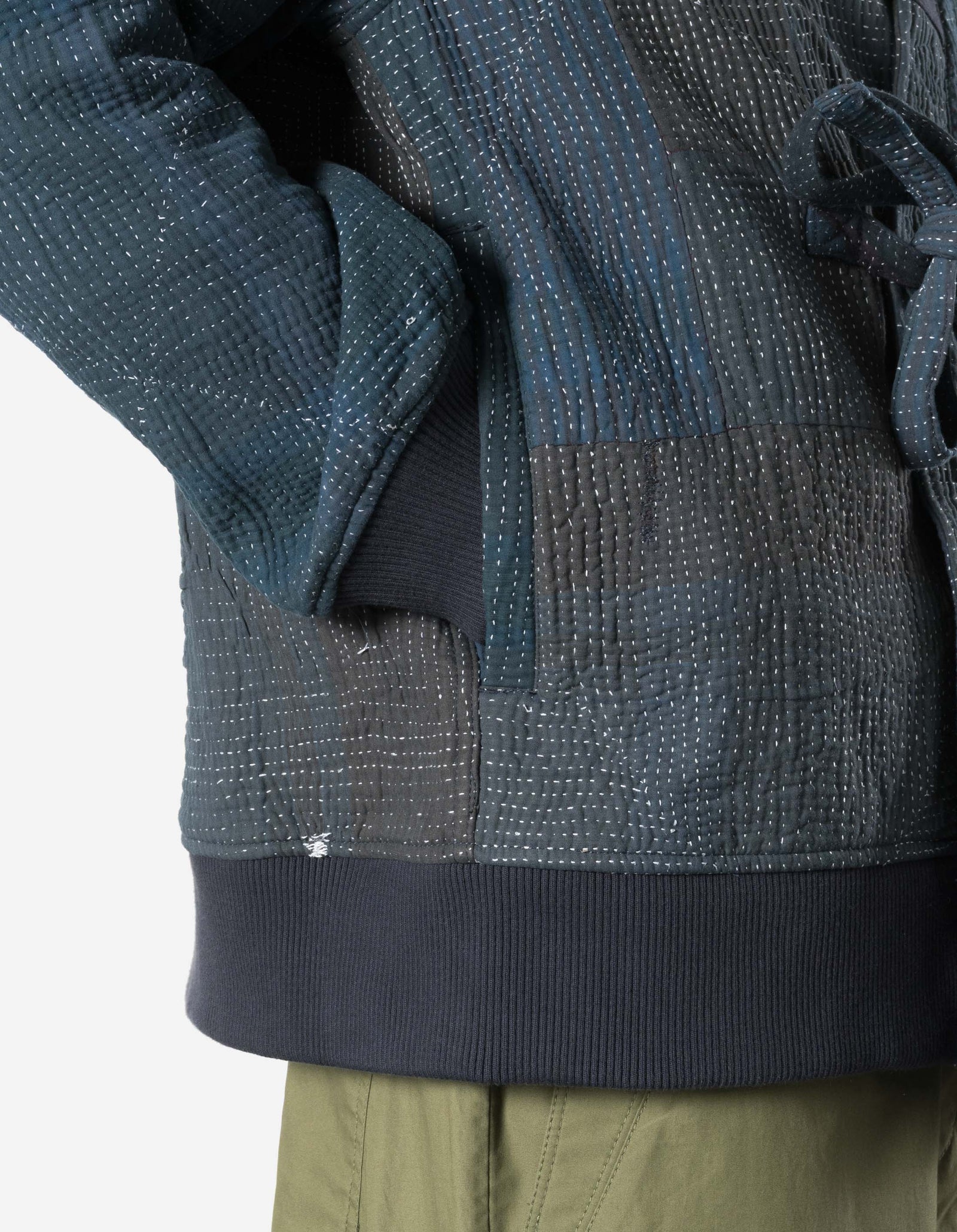 7186 Upcycled MA-1 Kimono Navy