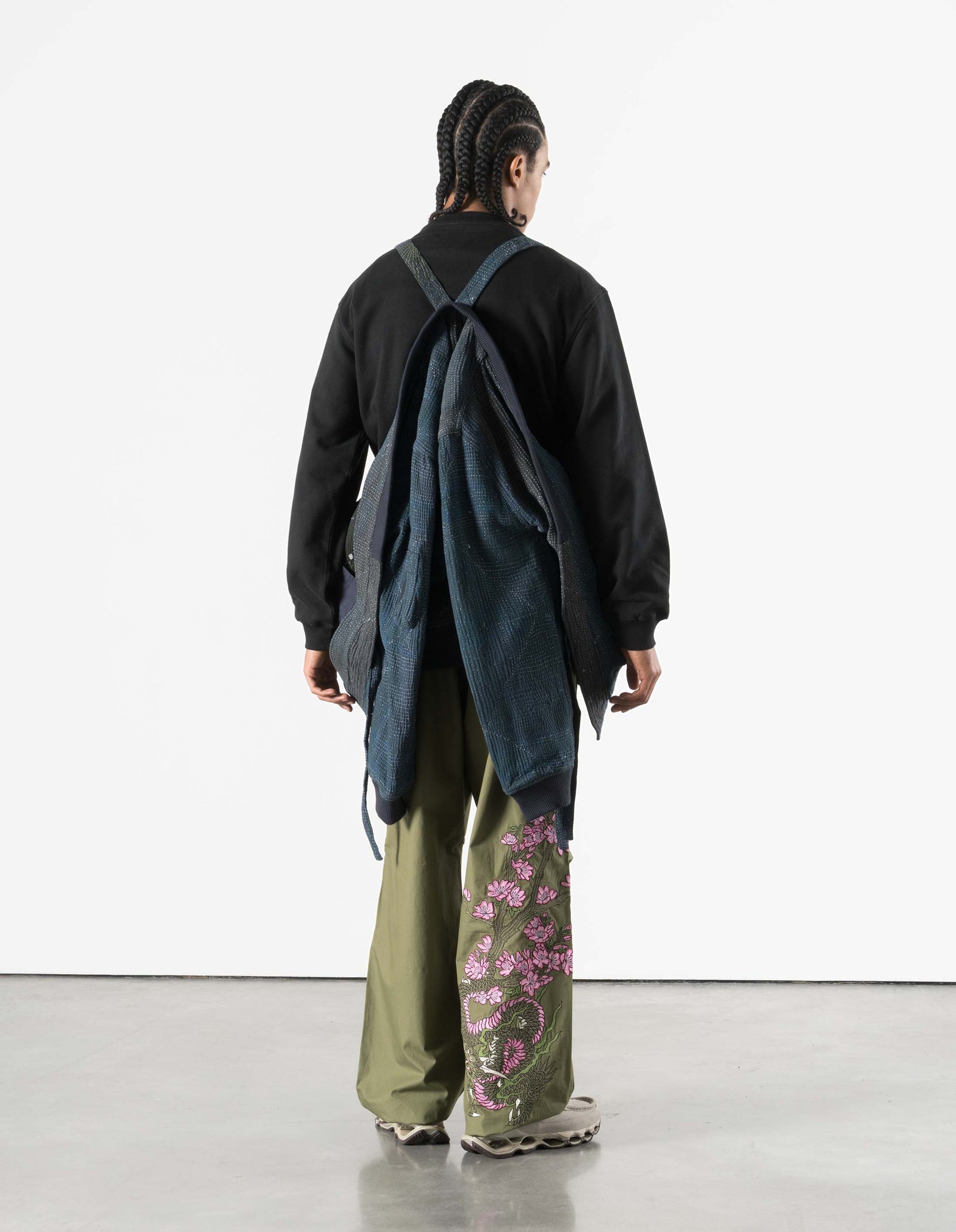 7186 Upcycled MA-1 Kimono Navy