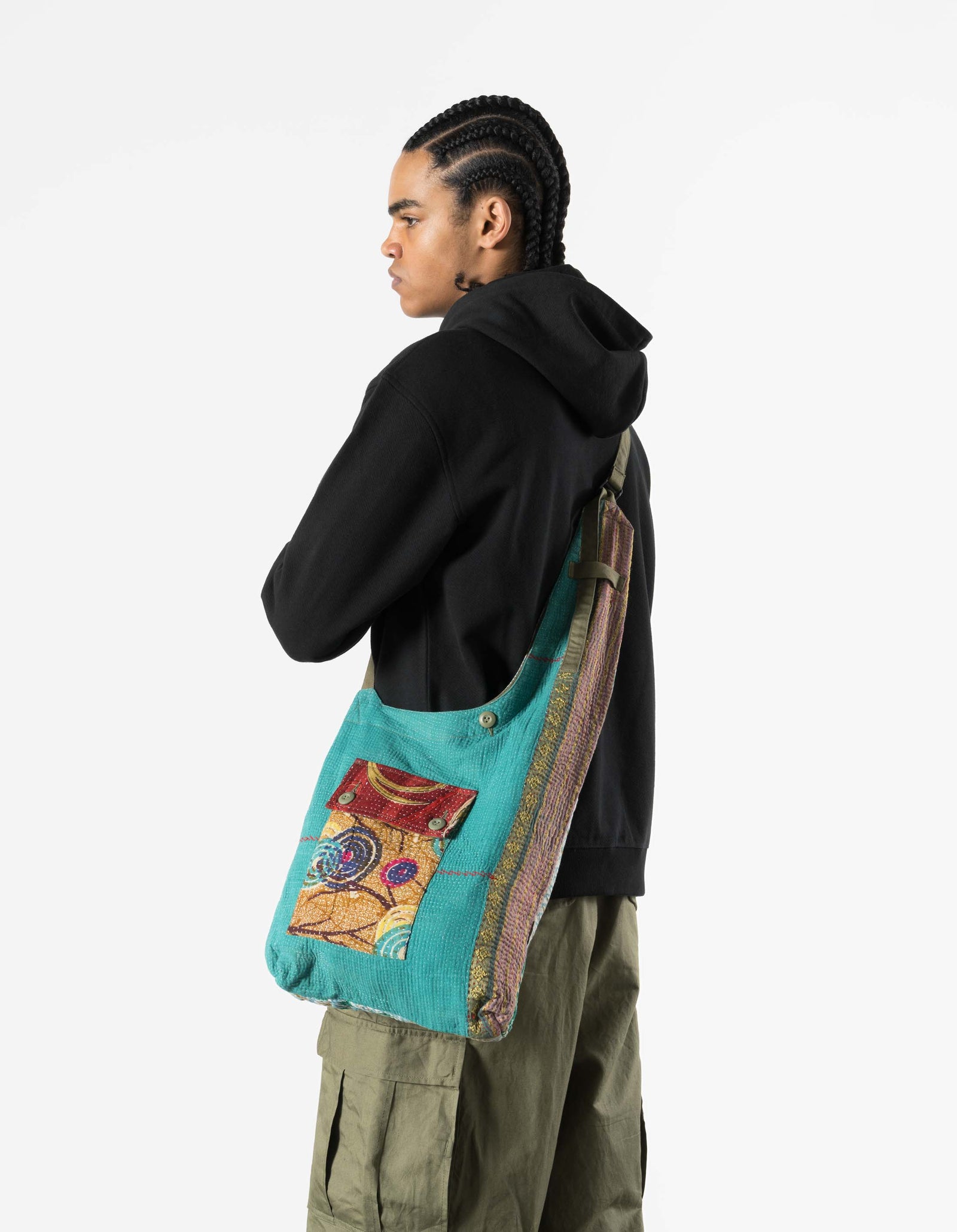 7192 Upcycled Sling Bag Multi