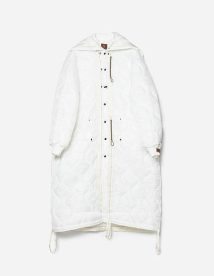1598 Upcycled U.S. Army Inspector Parka White