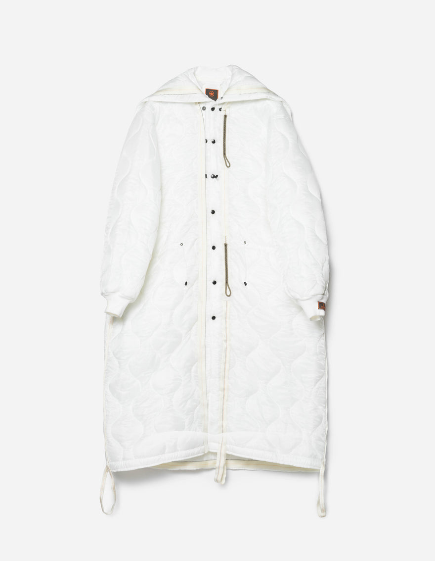 1598 Upcycled U.S. Army Inspector Parka White