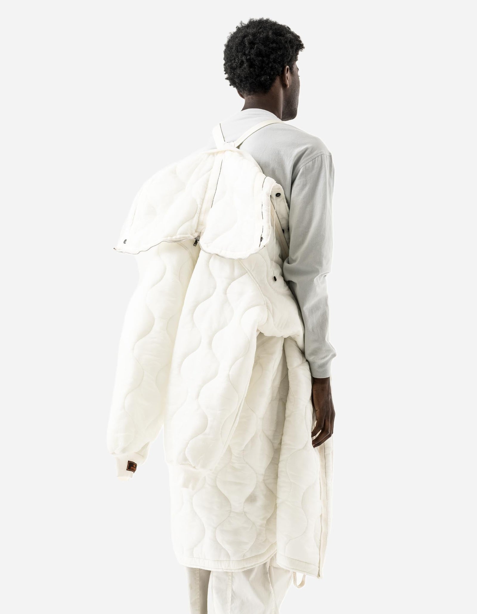 1598 Upcycled U.S. Army Inspector Parka White